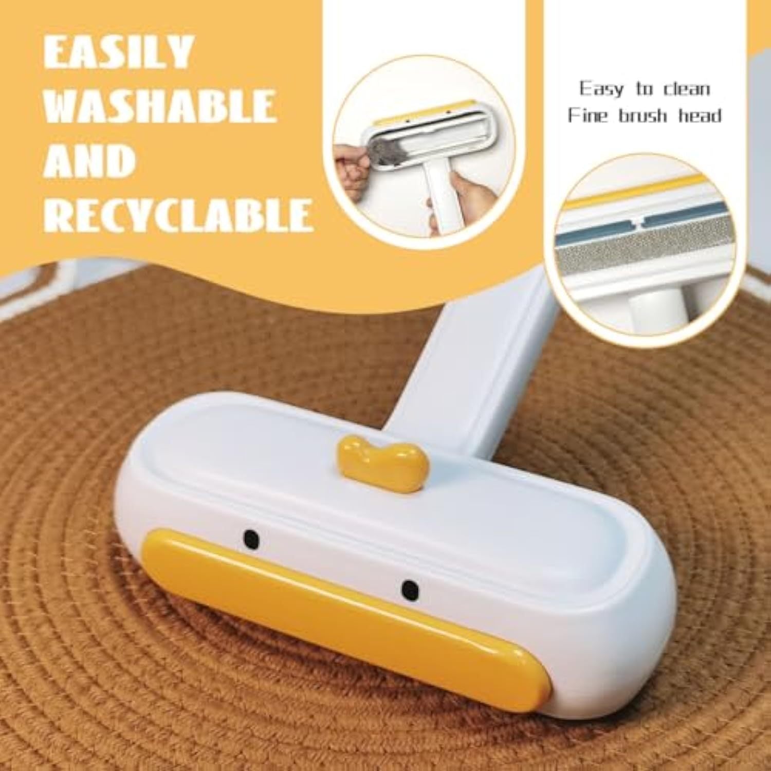 Effortlessly Remove Pet Hair Anywhere With Our Portable Pet Reusable Hair Remover Perfect For Pet Owners Of All Ages